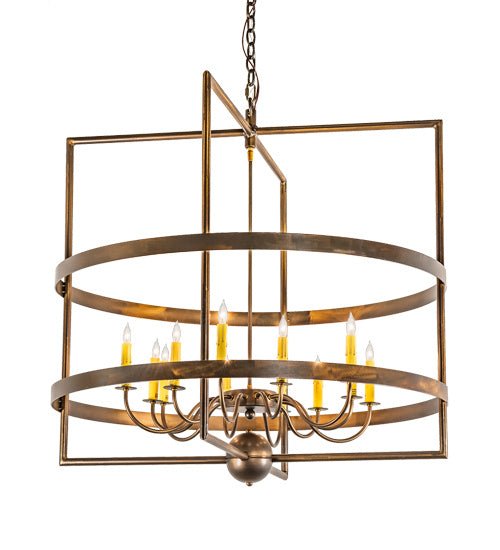 Meyda Tiffany 213168 12 Light Chandelier, Antique Copper