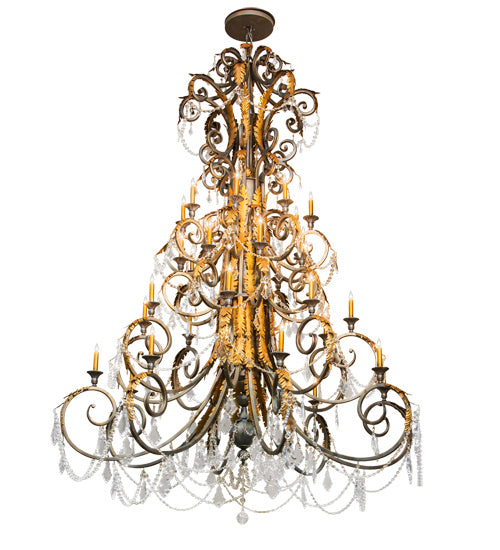 Meyda Tiffany 213272 32 Light Chandelier, French Bronze