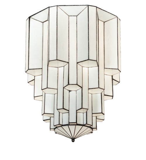 Meyda Tiffany 213839 One Light Flushmount, Antique Iron Gate