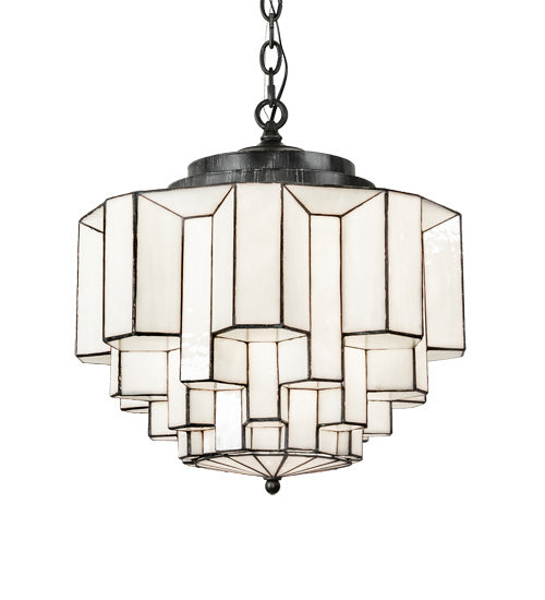 Meyda Tiffany 213840 One Light Pendant, Antique Iron Gate