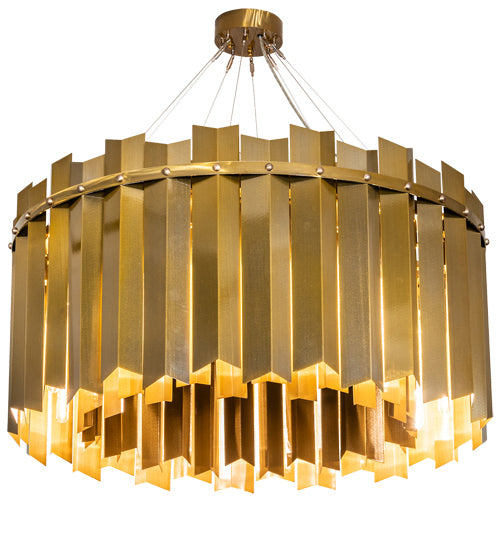 Meyda Tiffany 213981 16 Light Pendant, Transparent Gold