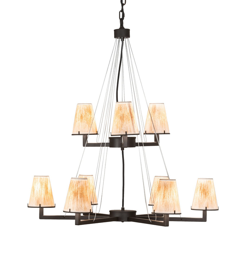 Meyda Tiffany 214041 Nine Light Chandelier, Oil Rubbed Bronze