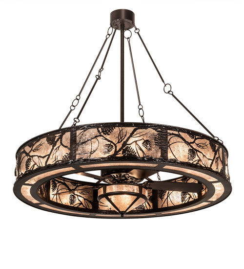 Meyda Tiffany 214355 19 Light Chandel-Air, Mahogany Bronze