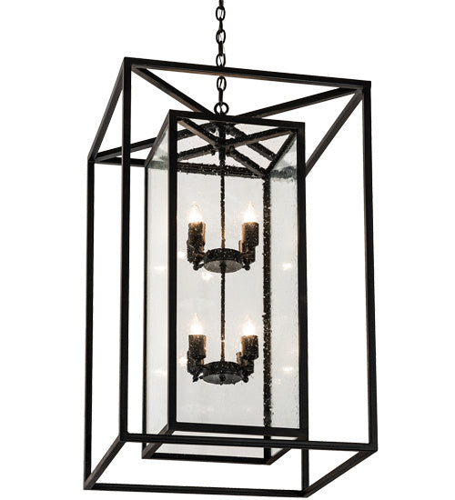 Meyda Tiffany 214846 Eight Light Pendant, Textured Black