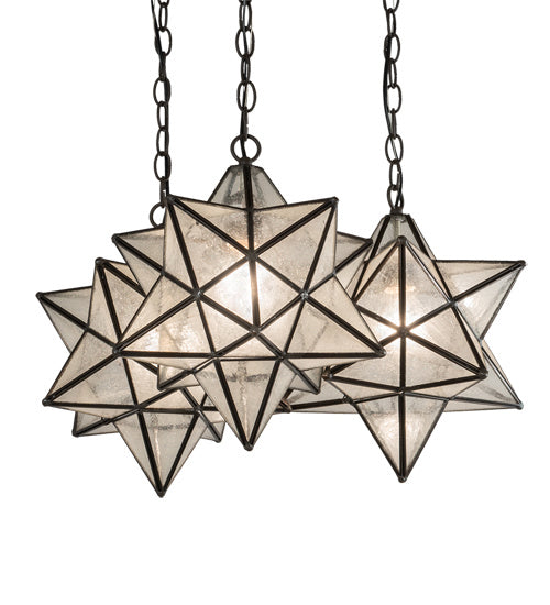 Meyda Tiffany 215080 Three Light Pendant, Oil Rubbed Bronze