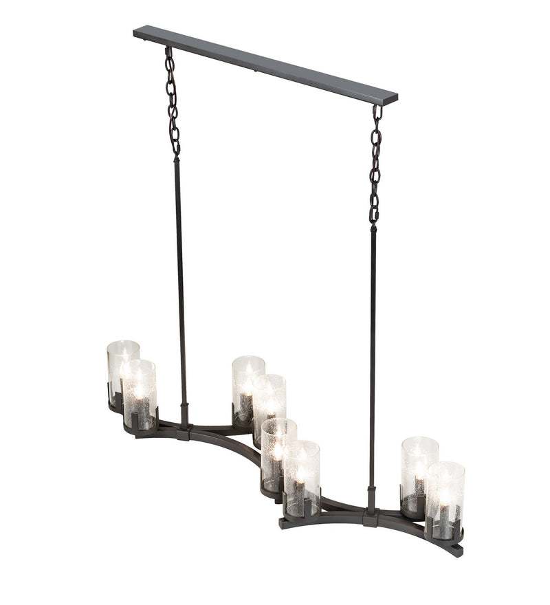 Meyda Tiffany 215599 Eight Light Chandelier, Wrought Iron