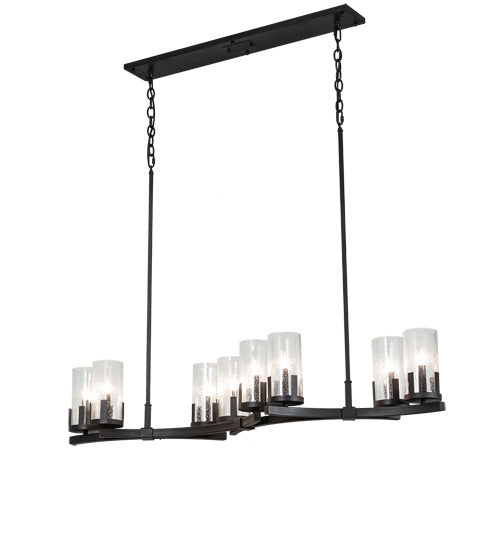 Meyda Tiffany 215599 Eight Light Chandelier, Wrought Iron