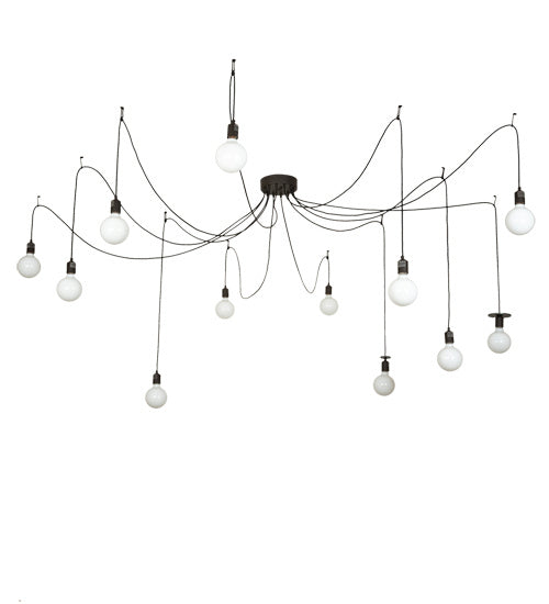 Meyda Tiffany 215729 12 Light Pendant, Oil Rubbed Bronze