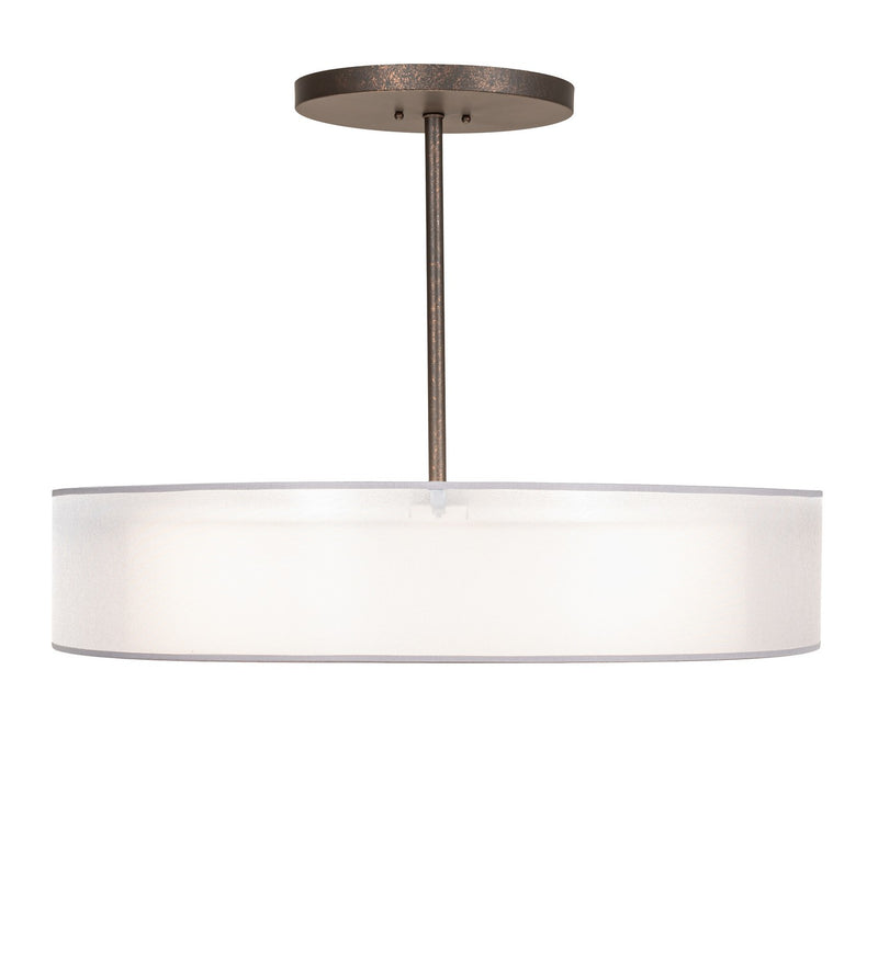 Meyda Tiffany 216022 Four Light Pendant, Gilded Tobacco
