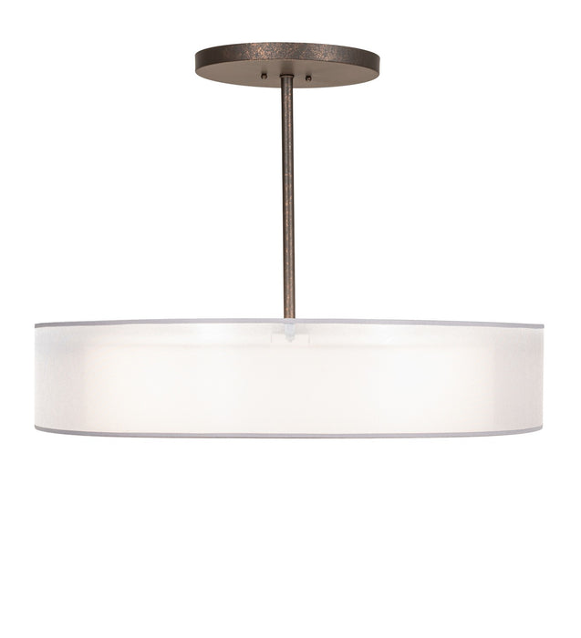 Meyda Tiffany 216022 Four Light Pendant, Gilded Tobacco