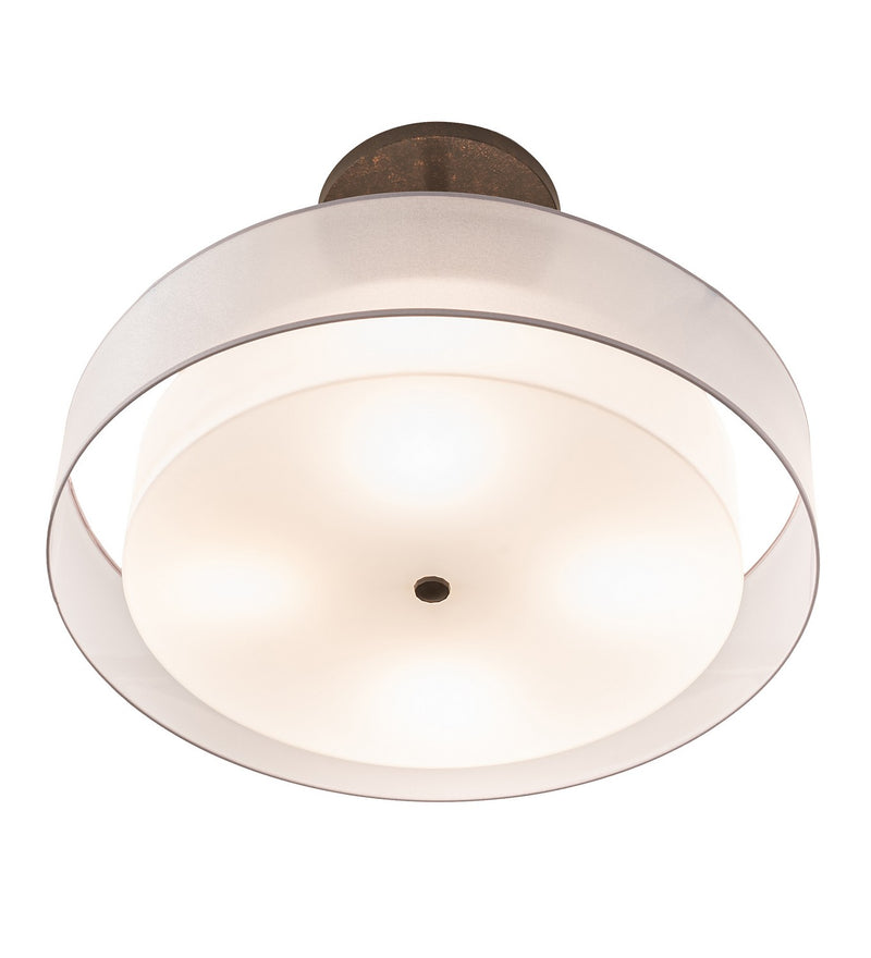 Meyda Tiffany 216022 Four Light Pendant, Gilded Tobacco