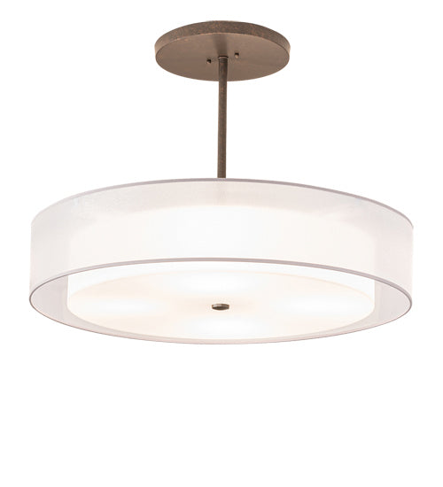 Meyda Tiffany 216022 Four Light Pendant, Gilded Tobacco
