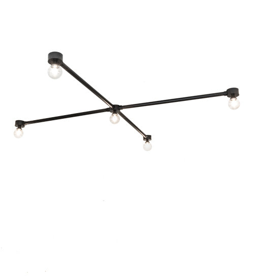 Meyda Tiffany 216097 LED Flushmount, Solar Black