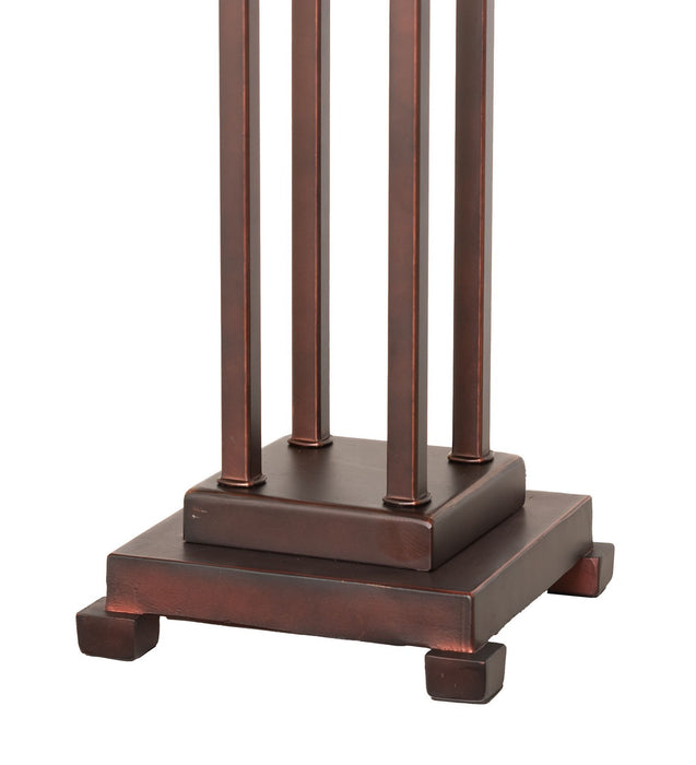 Meyda Tiffany 21617 Two Light Table Base Hardware, Mahogany Bronze