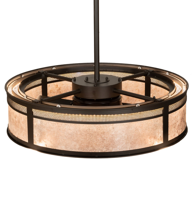 Meyda Tiffany 216312 Four Light Chandel-Air, Oil Rubbed Bronze
