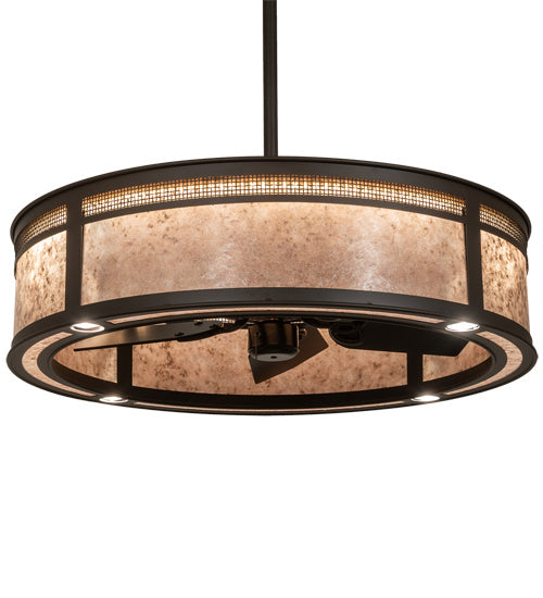 Meyda Tiffany 216312 Four Light Chandel-Air, Oil Rubbed Bronze