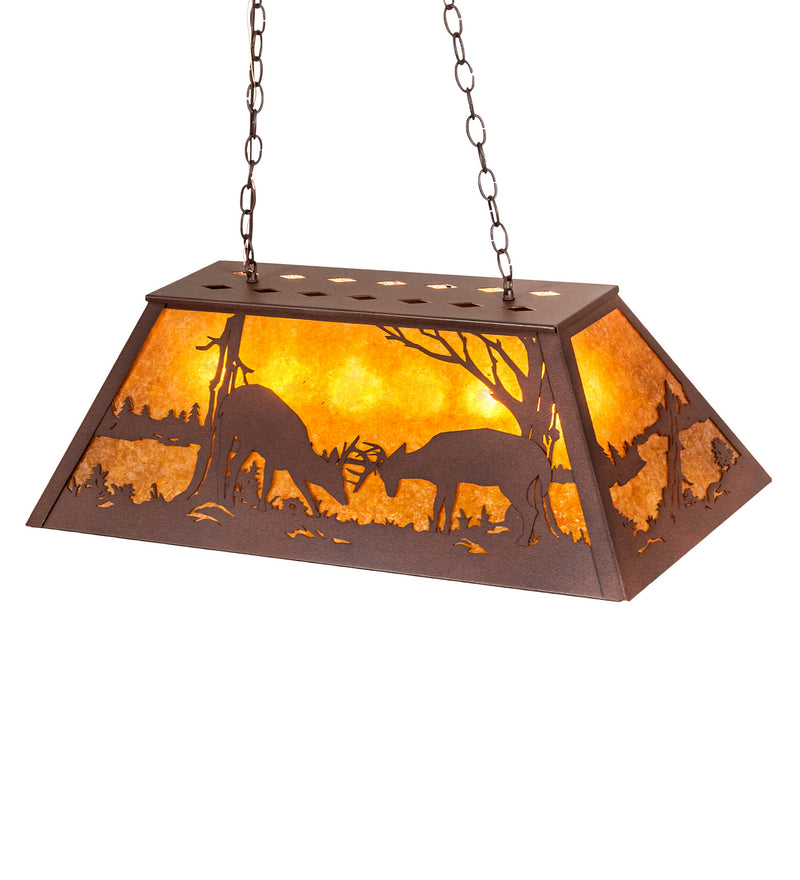 Meyda Tiffany 216481 Six Light Pendant, Distressed Rust