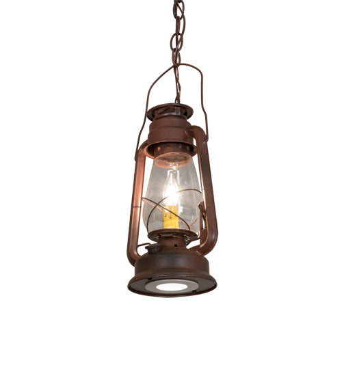 Meyda Tiffany 216486 Two Light Mini Pendant, Wrought Iron On Rust
