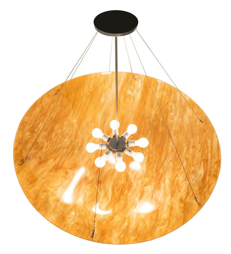 Meyda Tiffany 216810 Eight Light Pendant, Brushed Nickel Powder Coat