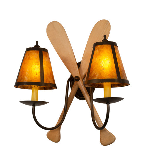 Meyda Tiffany 216852 Two Light Wall Sconce, Antique Copper