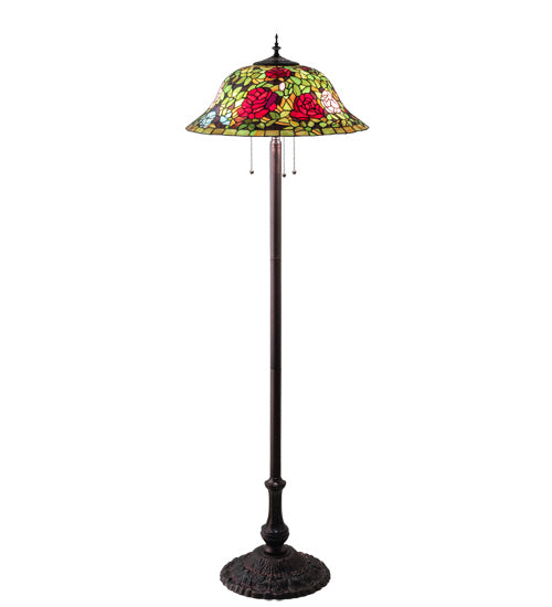 Meyda Tiffany 216879 Three Light Floor Lamp, Mahogany Bronze