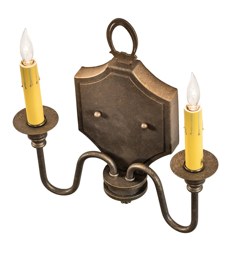Meyda Tiffany 216937 Two Light Wall Sconce, Dark Smoke