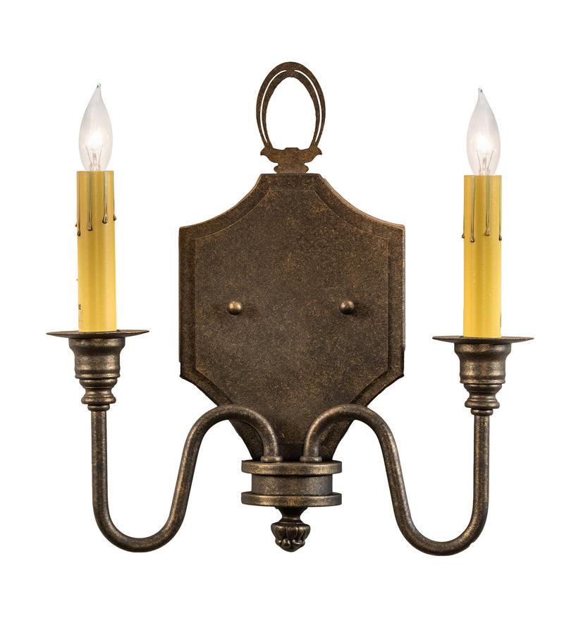 Meyda Tiffany 216937 Two Light Wall Sconce, Dark Smoke