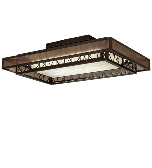Meyda Tiffany 217644 LED Semi-Flushmount, Oil Rubbed Bronze