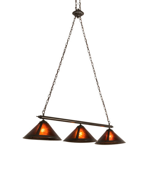 Meyda Tiffany 217893 Three Light Island Pendant, Timeless Bronze