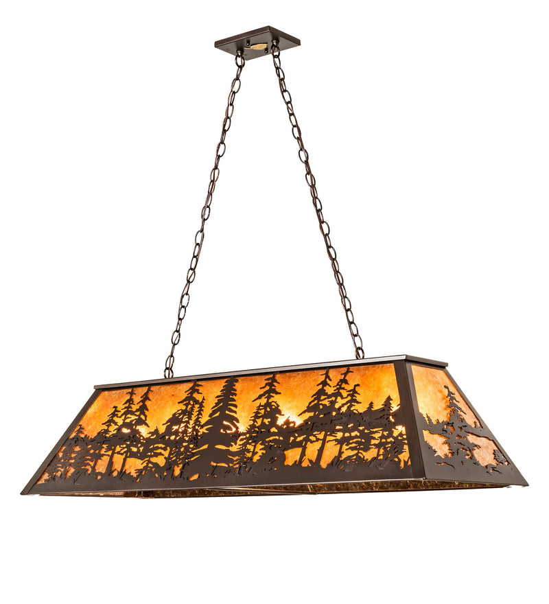 Meyda Tiffany 217916 Six Light Pendant, Mahogany Bronze