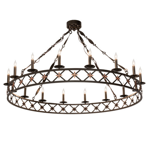 Meyda Tiffany 218058 16 Light Chandelier, Bronze And Gold