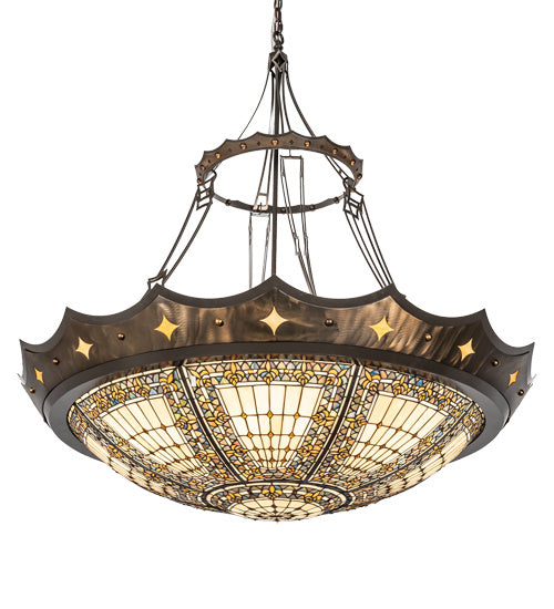 Meyda Tiffany 218649 Six Light Pendant, Timeless Bronze And Antique Copper