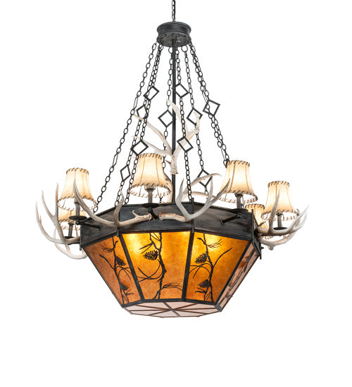 Meyda Tiffany 218692 16 Light Chandelier, Costello Black