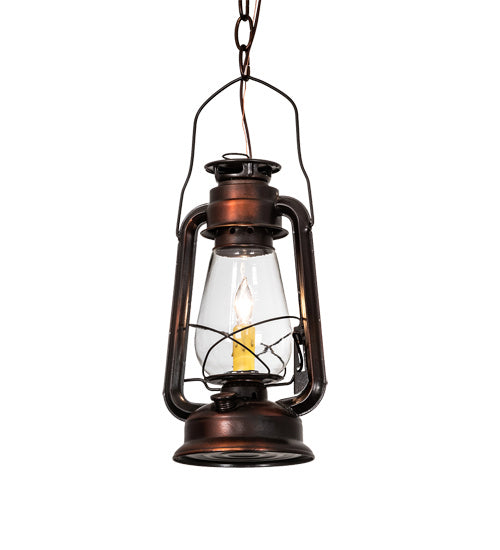 Meyda Tiffany 218760 One Light Mini Pendant, Vintage Copper