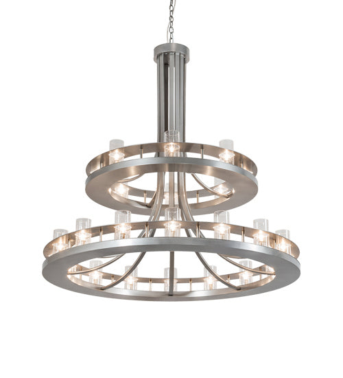 Meyda Tiffany 218772 24 Light Chandelier, Nickel