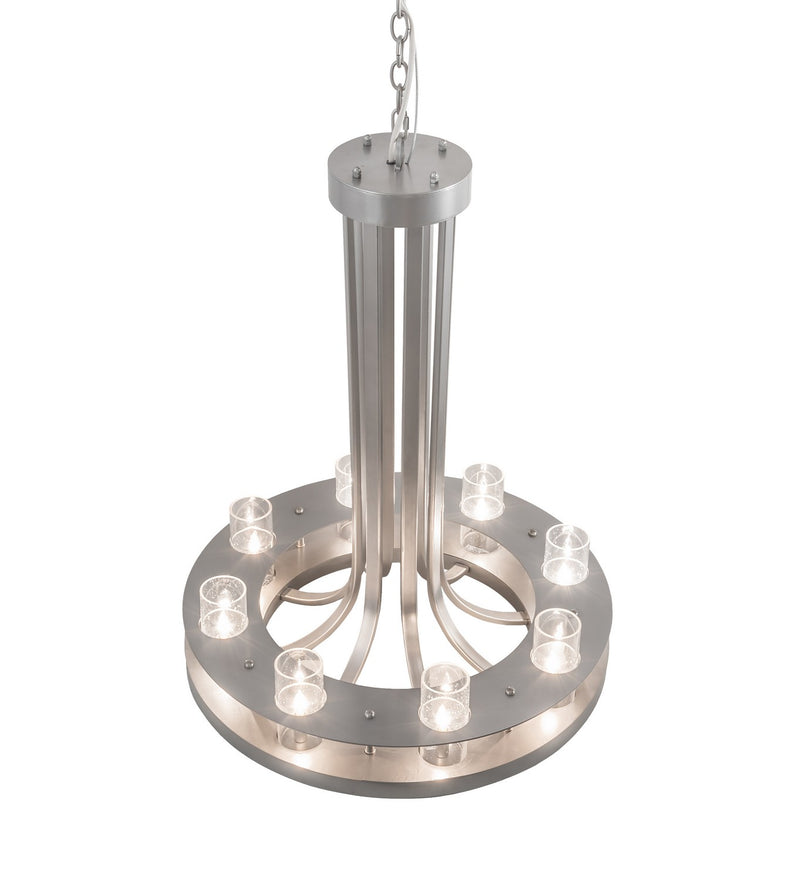Meyda Tiffany 218773 Eight Light Chandelier, Nickel