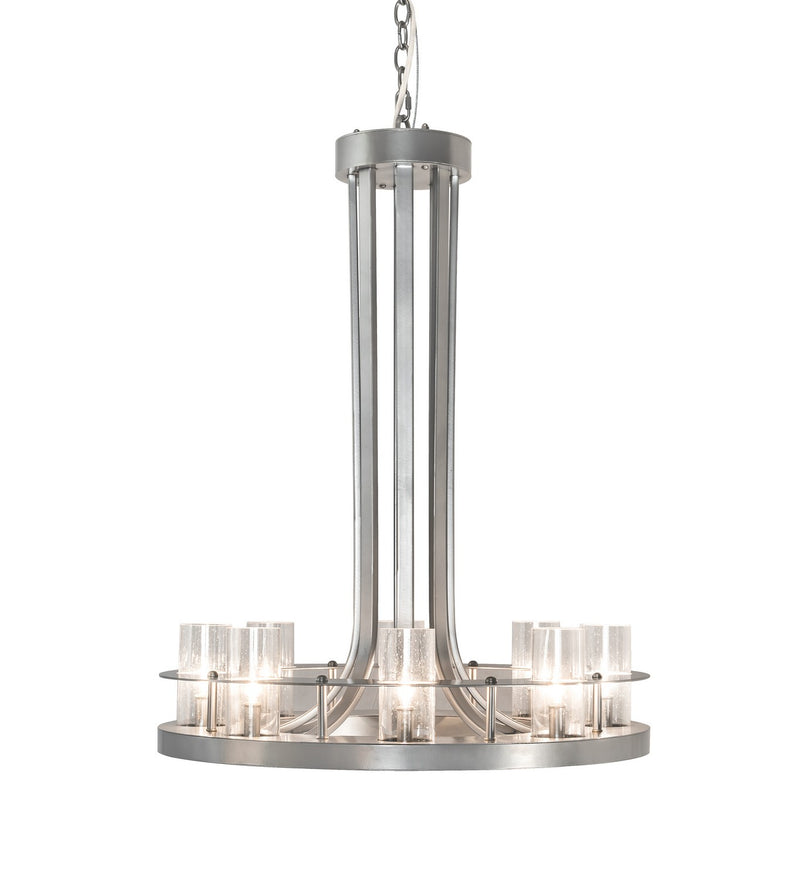 Meyda Tiffany 218773 Eight Light Chandelier, Nickel