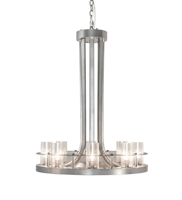 Meyda Tiffany 218773 Eight Light Chandelier, Nickel