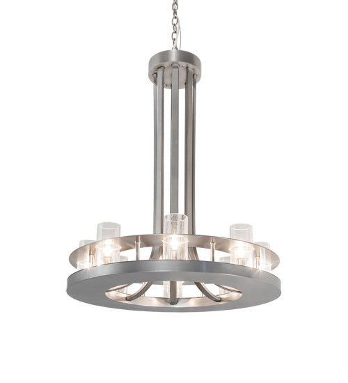 Meyda Tiffany 218773 Eight Light Chandelier, Nickel