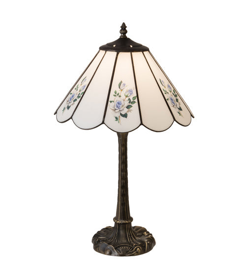 Meyda Tiffany 218823 One Light Table Lamp, Rust
