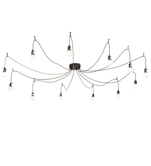 Meyda Tiffany 218827 LED Pendant, Solar Black