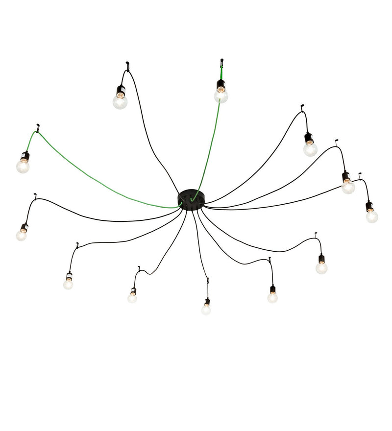 Meyda Tiffany 218830 LED Pendant, Solar Black