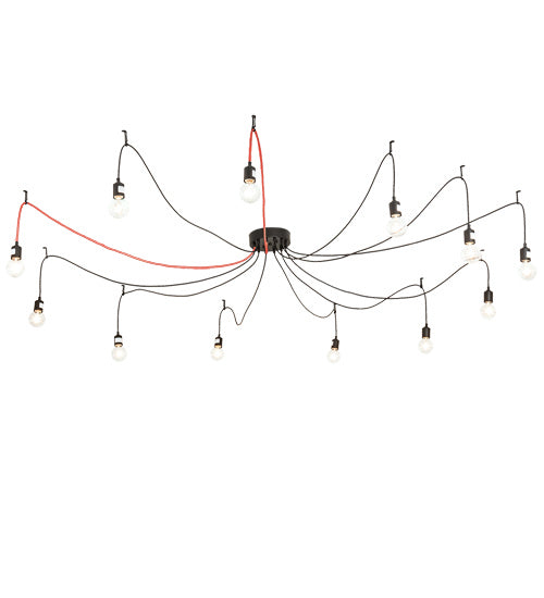 Meyda Tiffany 218832 LED Pendant, Solar Black