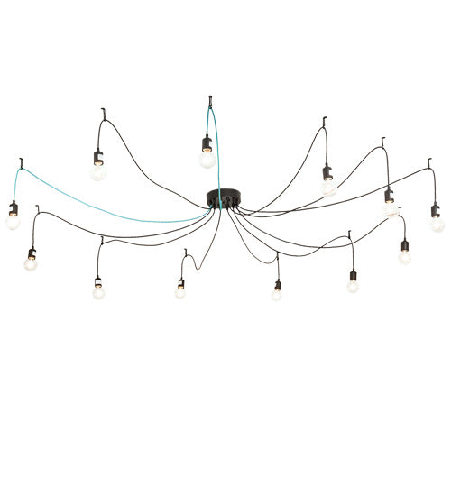 Meyda Tiffany 218833 LED Pendant, Solar Black