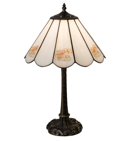 Meyda Tiffany 218840 One Light Table Lamp, Mahogany Bronze