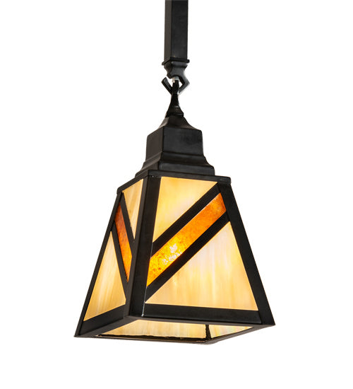 Meyda Tiffany 218907 One Light Pendant, Flat Black