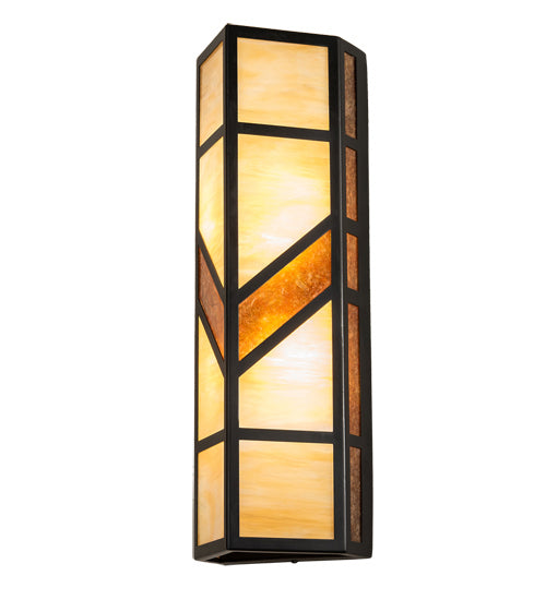 Meyda Tiffany 218919 Two Light Wall Sconce, Flat Black