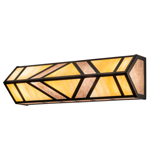 Meyda Tiffany 218923 Four Light Vanity, Flat Black