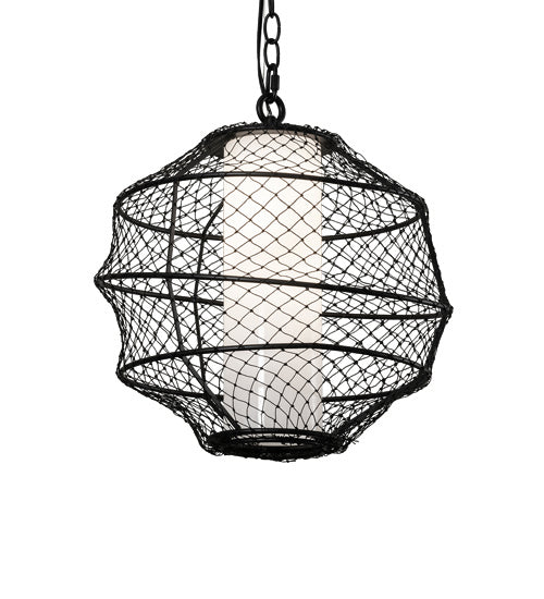 Meyda Tiffany 218943 LED Pendant, Solar Black