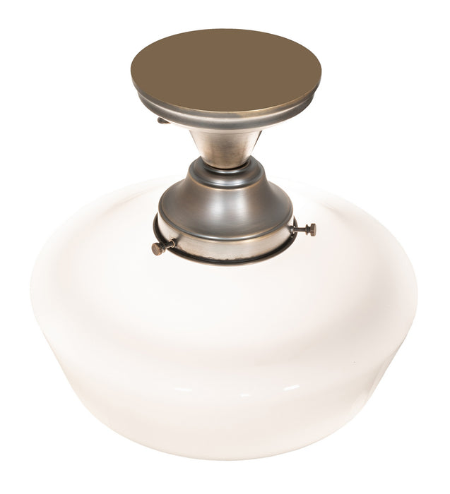 Meyda Tiffany 219153 One Light Semi-Flushmount, Antique Brass